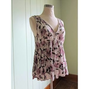 American Eagle sleeveless floral blouse